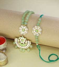 Designer Bhaiya Bhabhi Hanging Lumba Rakhi Combo Set for Rakshabhandan 