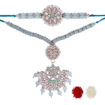 Designer Bhaiya Bhabhi Hanging Lumba Rakhi Combo Set for Rakshabhandan  3