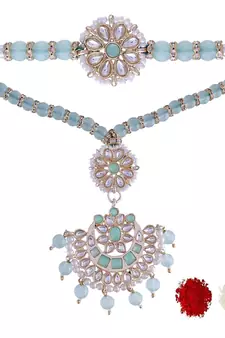 Designer Bhaiya Bhabhi Hanging Lumba Rakhi Combo Set for Rakshabhandan 
