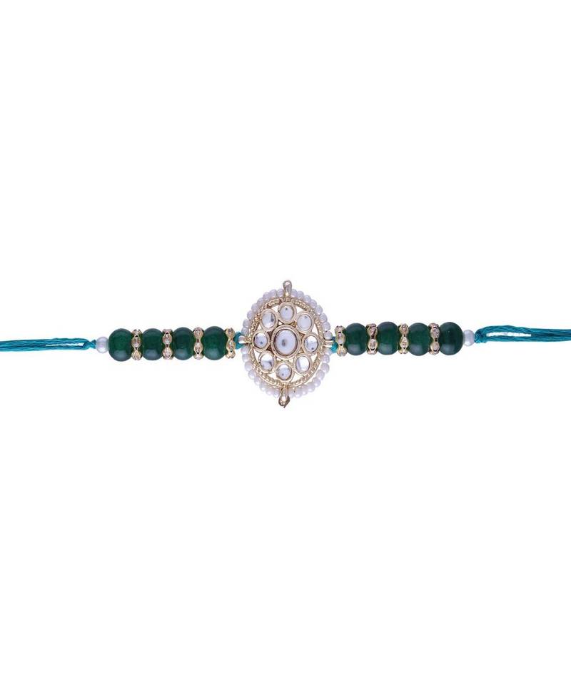 Designer Bhaiya Bhabhi Hanging Lumba Rakhi Combo Set for Rakshabhandan 