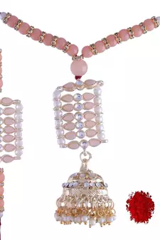 Designer Bhaiya Bhabhi Hanging Lumba Rakhi Combo Set for Rakshabhandan 