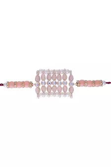 Designer Bhaiya Bhabhi Hanging Lumba Rakhi Combo Set for Rakshabhandan 
