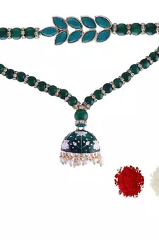 Designer Bhaiya Bhabhi Hanging Lumba Rakhi Combo Set for Rakshabhandan 