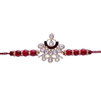 Designer Bhaiya Bhabhi Hanging Lumba Rakhi Combo Set for Rakshabhandan  4