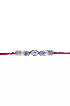 Ethnic Designer Pearl Beads Studded for MenBrother Bhaiya for Rakshabhandan 