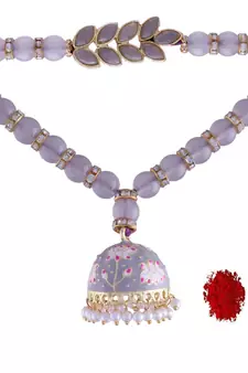 Designer Bhaiya Bhabhi Hanging Lumba Rakhi Combo Set for Rakshabhandan 