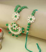 Designer Bhaiya Bhabhi Hanging Lumba Rakhi Combo Set for Rakshabhandan 