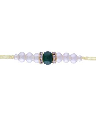 Ethnic Designer Pearl Beads Studded for MenBrother Bhaiya for Rakshabhandan  1