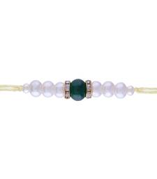 Ethnic Designer Pearl Beads Studded for MenBrother Bhaiya for Rakshabhandan 
