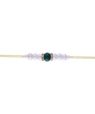Ethnic Designer Pearl Beads Studded for MenBrother Bhaiya for Rakshabhandan  2
