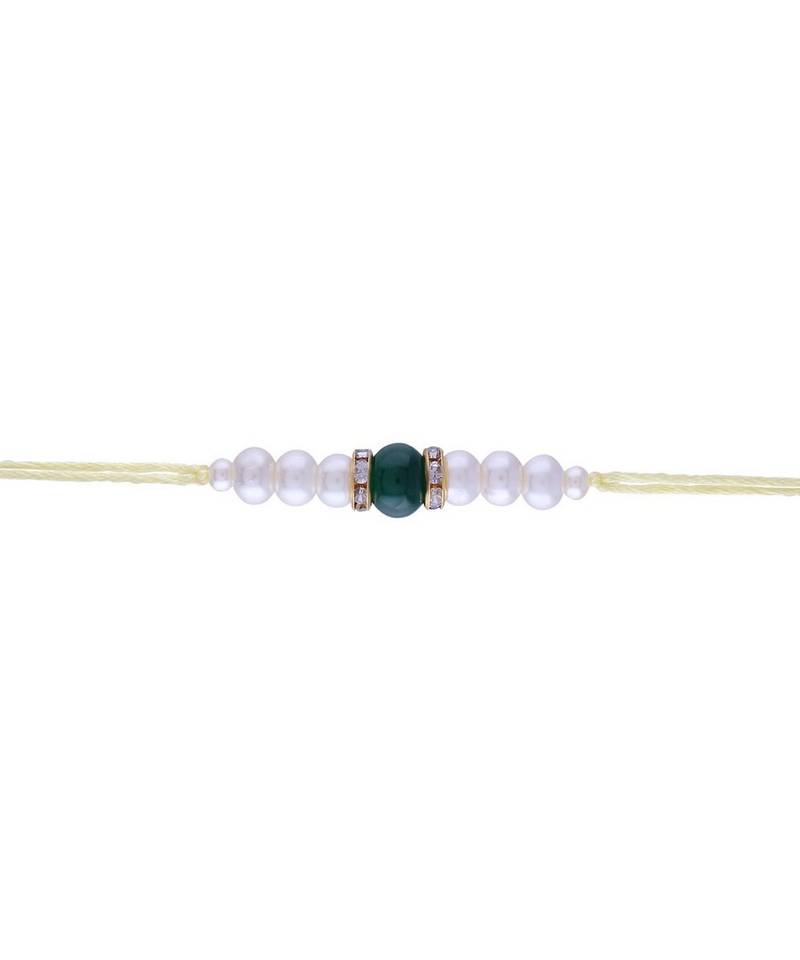 Ethnic Designer Pearl Beads Studded for MenBrother Bhaiya for Rakshabhandan 