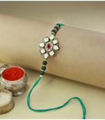 Ethnic Designer Pearl Beads Studded for MenBrother Bhaiya for Rakshabhandan (R080G)