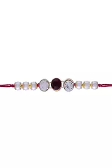 Ethnic Designer Pearl Beads Studded for MenBrother Bhaiya for Rakshabhandan 
