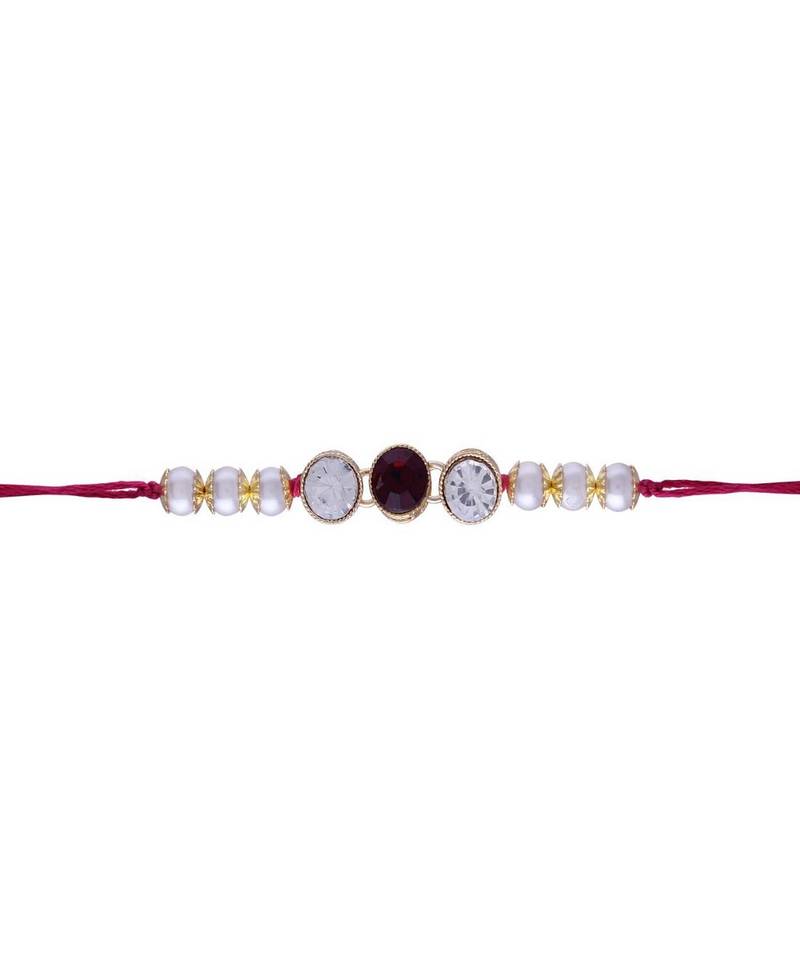 Ethnic Designer Pearl Beads Studded for MenBrother Bhaiya for Rakshabhandan 