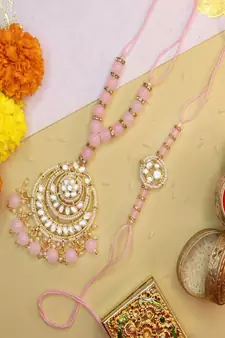 Designer Bhaiya Bhabhi Hanging Lumba Rakhi Combo Set for Rakshabhandan 