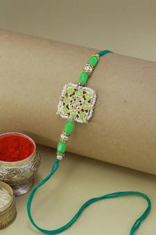 Ethnic Designer Pearl Beads Studded for MenBrother Bhaiya for Rakshabhandan (R075Min)