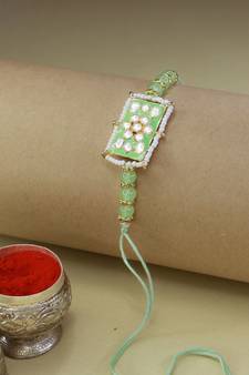 Ethnic Designer Pearl Beads Studded for MenBrother Bhaiya for Rakshabhandan (R076Min)