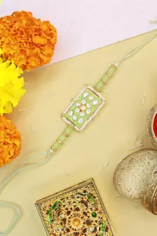 Ethnic Designer Pearl Beads Studded for MenBrother Bhaiya for Rakshabhandan 