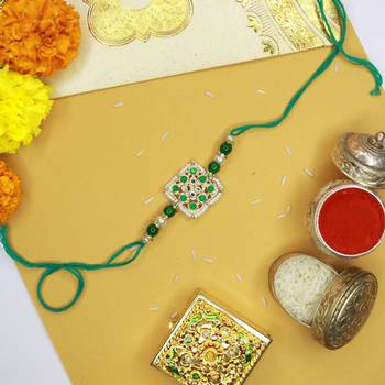 Ethnic Designer Pearl Beads Studded for MenBrother Bhaiya for Rakshabhandan  2