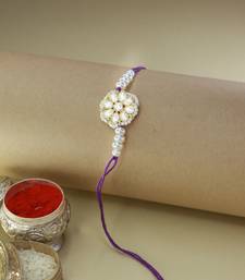 Ethnic Designer Pearl Beads Studded for MenBrother Bhaiya for Rakshabhandan 