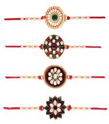 Gold Plated Ethnic Designer Pearl Kundan for BrotherMen