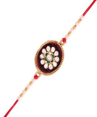 Gold Plated Ethnic Designer Pearl Kundan for BrotherMen 3