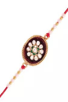 Gold Plated Ethnic Designer Pearl Kundan for BrotherMen