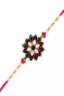 Gold Plated Ethnic Designer Pearl Kundan for BrotherMen