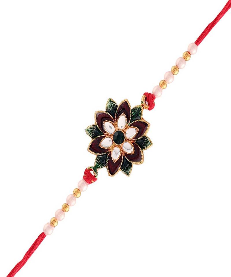 Gold Plated Ethnic Designer Pearl Kundan for BrotherMen