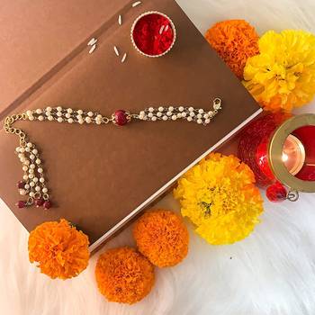 Designer Bhaiya Bhabhi Hanging Lumba Rakhi Combo Set for Rakshabhandan Special (R009CO) 1