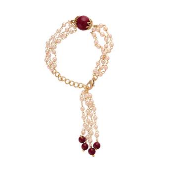 Designer Bhaiya Bhabhi Hanging Lumba Rakhi Combo Set for Rakshabhandan Special (R009CO) 2