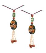 Traditional Hanging Printed Lumba Rakhi for Bhabhi 