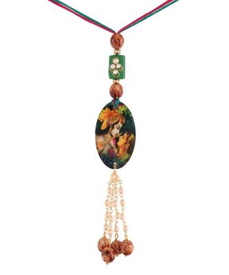Traditional Hanging Printed Lumba Rakhi for Bhabhi  2