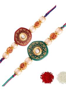 Ethnic Designer Pearl Beads Studded for MenBrother Bhaiya 