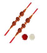 Ethnic Rudraksha with Roli Chawal for MenBrother Bhaiya 