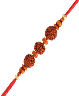 Ethnic Rudraksha with Roli Chawal for MenBrother Bhaiya  2