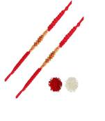 Ethnic Wooden with Roli Chawal for MenBrother Bhaiya (R0612) (Pack of 2)