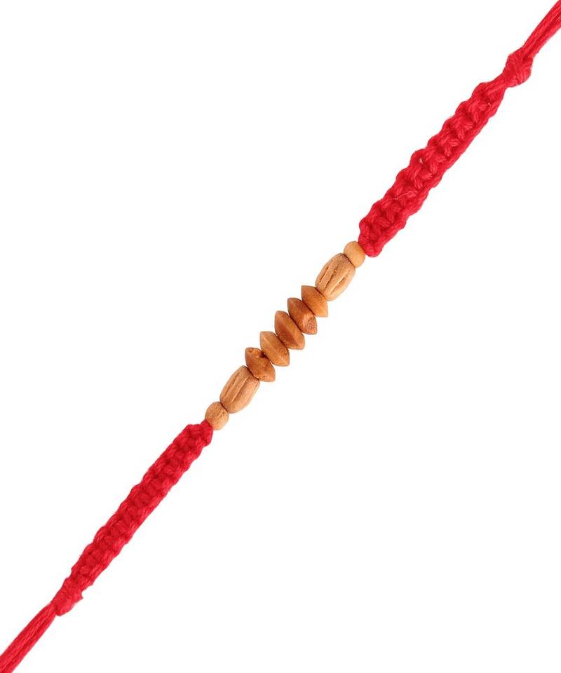 Ethnic Wooden with Roli Chawal for MenBrother Bhaiya (R0612) (Pack of 2)