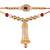 I Jewels Gold Plated Jhumki Style Bhaiya Bhabhi Rakhi Set (R612CO)