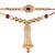 Gold Plated Jhumki Style Bhaiya Bhabhi Rakhi Set (R612CO)