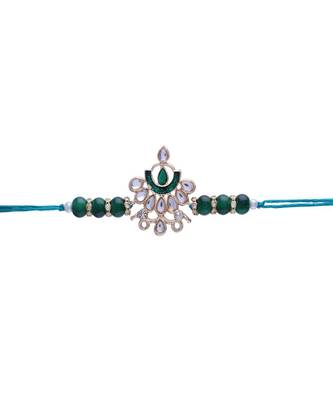 Gold Plated Ethnic Designer Enamel Pearl Beads for BrotherMen  2