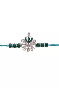 Gold Plated Ethnic Designer Enamel Pearl Beads for BrotherMen 