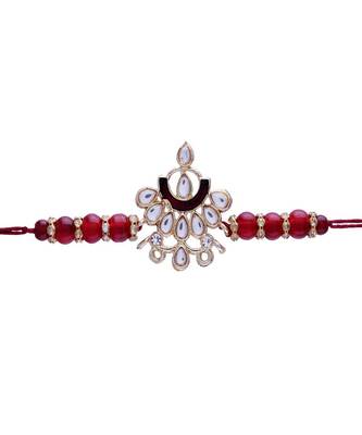 Gold Plated Ethnic Designer Enamel Pearl Beads for BrotherMen  1