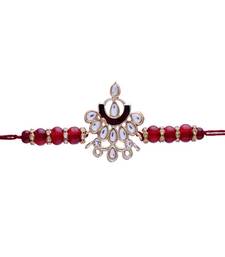 Gold Plated Ethnic Designer Enamel Pearl Beads for BrotherMen 