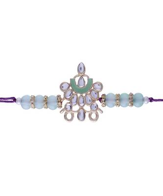 Gold Plated Ethnic Designer Enamel Pearl Beads for BrotherMen  1
