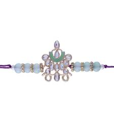 Gold Plated Ethnic Designer Enamel Pearl Beads for BrotherMen 