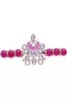 Gold Plated Ethnic Designer Enamel Pearl Beads for BrotherMen 