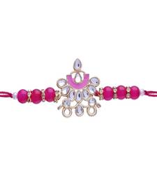 Gold Plated Ethnic Designer Enamel Pearl Beads for BrotherMen 