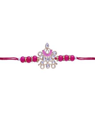 Gold Plated Ethnic Designer Enamel Pearl Beads for BrotherMen  2