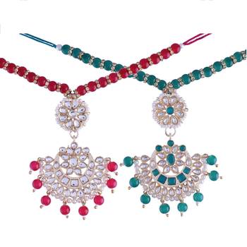 Rakshabhandan Special Designer Pearl Hanging Floral Lumba Rakhi for Bhabhi  2